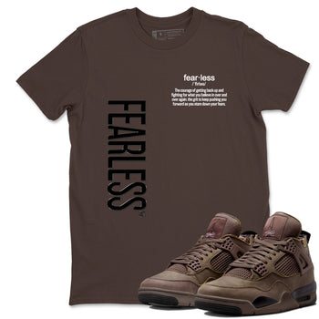Best Christmas gifts for sneakerheads - Sneaker Tees To Match Air Jordan 4 A Ma Maniere x Dark Mocha Sneakers – Fearless Definition Tee Dark Chocolate 1