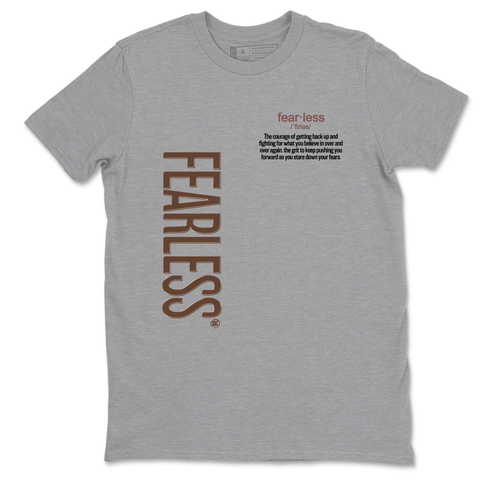 Best Christmas gifts for sneakerheads - Sneaker Tees To Match Air Jordan 4 A Ma Maniere x Dark Mocha Sneakers – Fearless Definition Tee Heather Grey 2