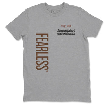 Best Christmas gifts for sneakerheads - Sneaker Tees To Match Air Jordan 4 A Ma Maniere x Dark Mocha Sneakers – Fearless Definition Tee Heather Grey 2