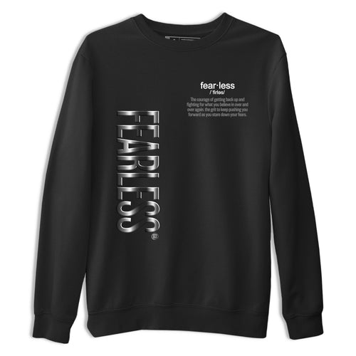 4s Black Cat Sneaker match tees – Sneaker Tees To Match Air Jordan 4 Black Cat Shoes – Fearless Definition Tee Black 2