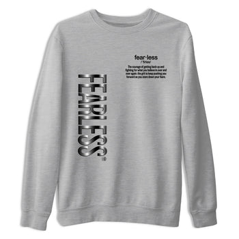 4s Black Cat Sneaker match tees – Sneaker Tees To Match Air Jordan 4 Black Cat Shoes – Fearless Definition Tee Heather Grey 2