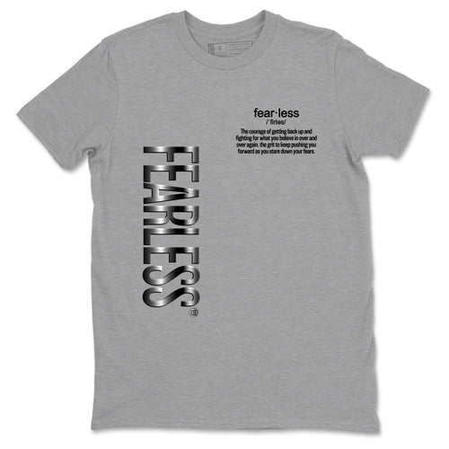 4s Black Cat Sneaker match tees – Sneaker Tees To Match Air Jordan 4 Black Cat Shoes – Fearless Definition Tee Heather Grey 2