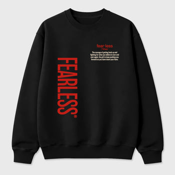 Fearless Definition Graphic T-Shirt sneaker match tee designed for the Air Jordan 4 Brick After Brick, featuring coordinated color options for a perfect streetwear match. Black 2 shirt.