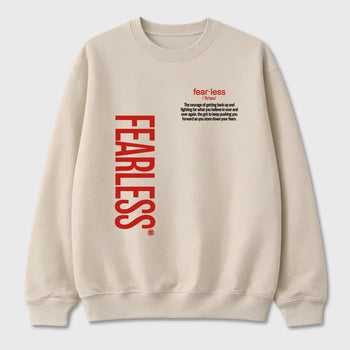 Fearless Definition Graphic T-Shirt sneaker match tee designed for the Air Jordan 4 Brick After Brick, featuring coordinated color options for a perfect streetwear match. Natural 2 shirt.