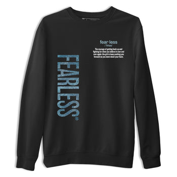 Sneaker match tees – Sneaker Tees To Match 4s Worn Blue Air Jordan 4 Denim Shoes – Fearless Definition Tee Black 2