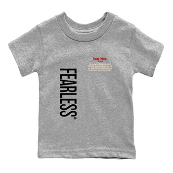Sneaker match tees – Sneaker Tees To Match Air Jordan 4 Flight Club Shoes – Fearless Definition Kids T-Shirt Heather Grey 2