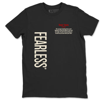 Sneaker match tees – Sneaker Tees To Match Air Jordan 4 Flight Club Shoes – Fearless Definition Tee Black 2