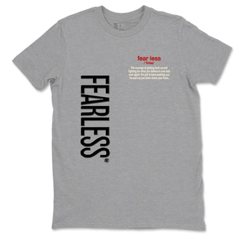 Sneaker match tees – Sneaker Tees To Match Air Jordan 4 Flight Club Shoes – Fearless Definition Tee Heather Grey 2