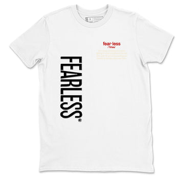 Sneaker match tees – Sneaker Tees To Match Air Jordan 4 Flight Club Shoes – Fearless Definition Tee White 2