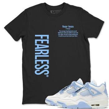 4s Forget Me Not shirts to match jordans Fearless Definition graphic tees Air Jordan 4 Forget Me Not match shoes to clothes SNRT Sneaker Tees unisex cotton Black 1 shirts