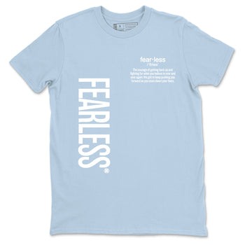 4s Forget Me Not shirts to match jordans Fearless Definition graphic tees Air Jordan 4 Forget Me Not match shoes to clothes SNRT Sneaker Tees unisex cotton Light Blue 2 shirts