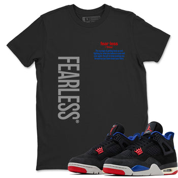 Sneaker match tees – Sneaker Tees To Match Jordan 4 Retro Rare Air Shoes – Fearless Definition Tee Black 1
