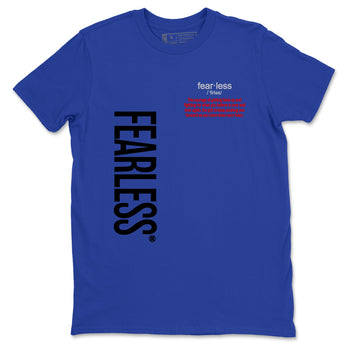 Sneaker match tees – Sneaker Tees To Match Jordan 4 Retro Rare Air Shoes – Fearless Definition Tee Royal Blue 2