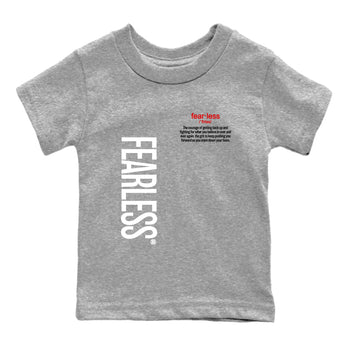 4s White Cement shirts to match jordans Fearless Definition sneaker match tees Air Jordan 4 Retro OG White Cement match shoes to clothes SNRT Sneaker Tees Youth Baby Heather Grey 2 tee