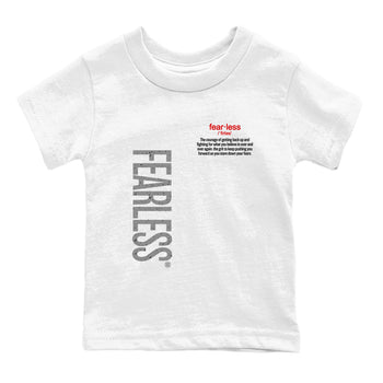 4s White Cement shirts to match jordans Fearless Definition sneaker match tees Air Jordan 4 Retro OG White Cement match shoes to clothes SNRT Sneaker Tees Youth Baby White 2 tee