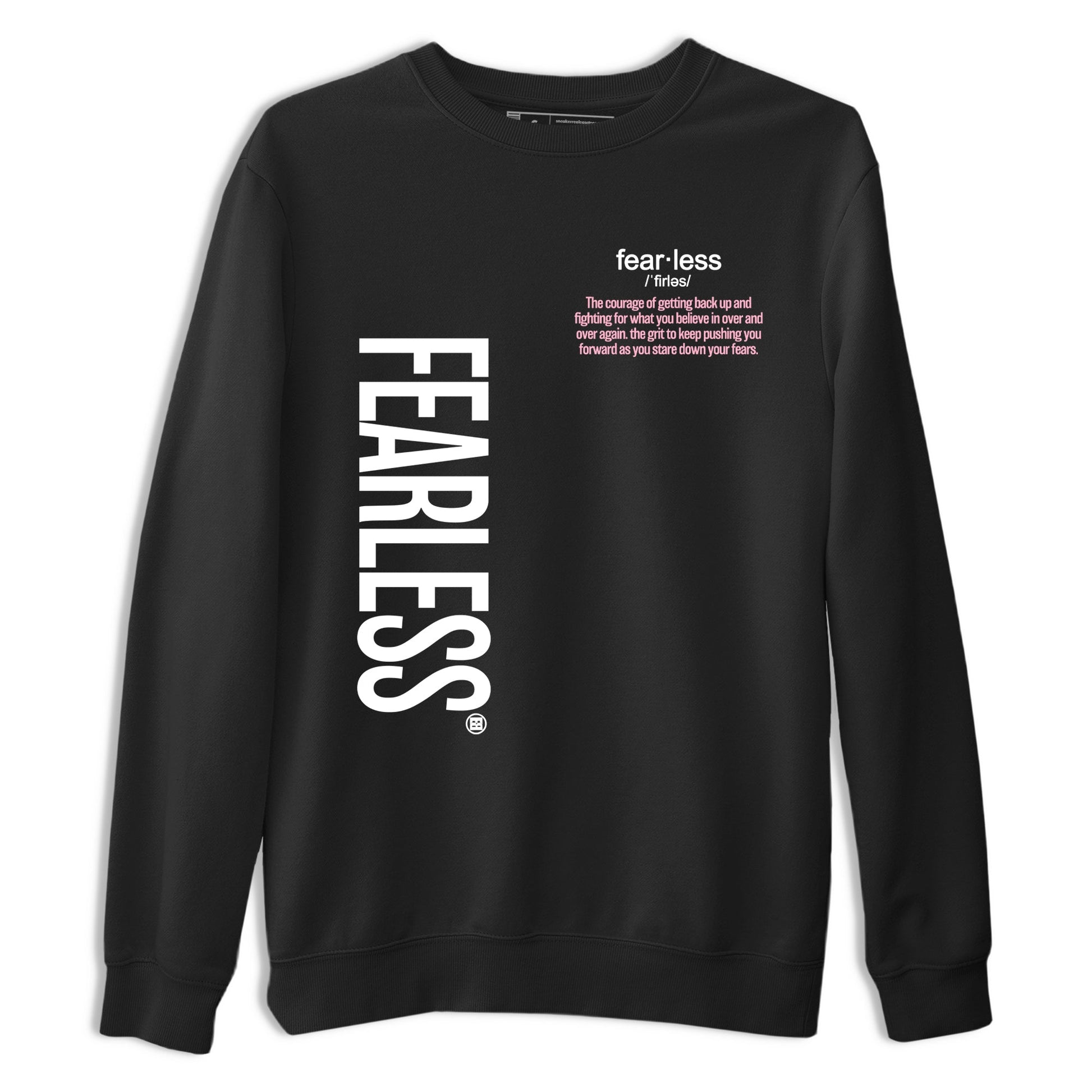 Fearless Definition sneaker match t-shirt styled to complete your fit with the Air Jordan 5 35th Anniversary sneakers, shown in Black 2.