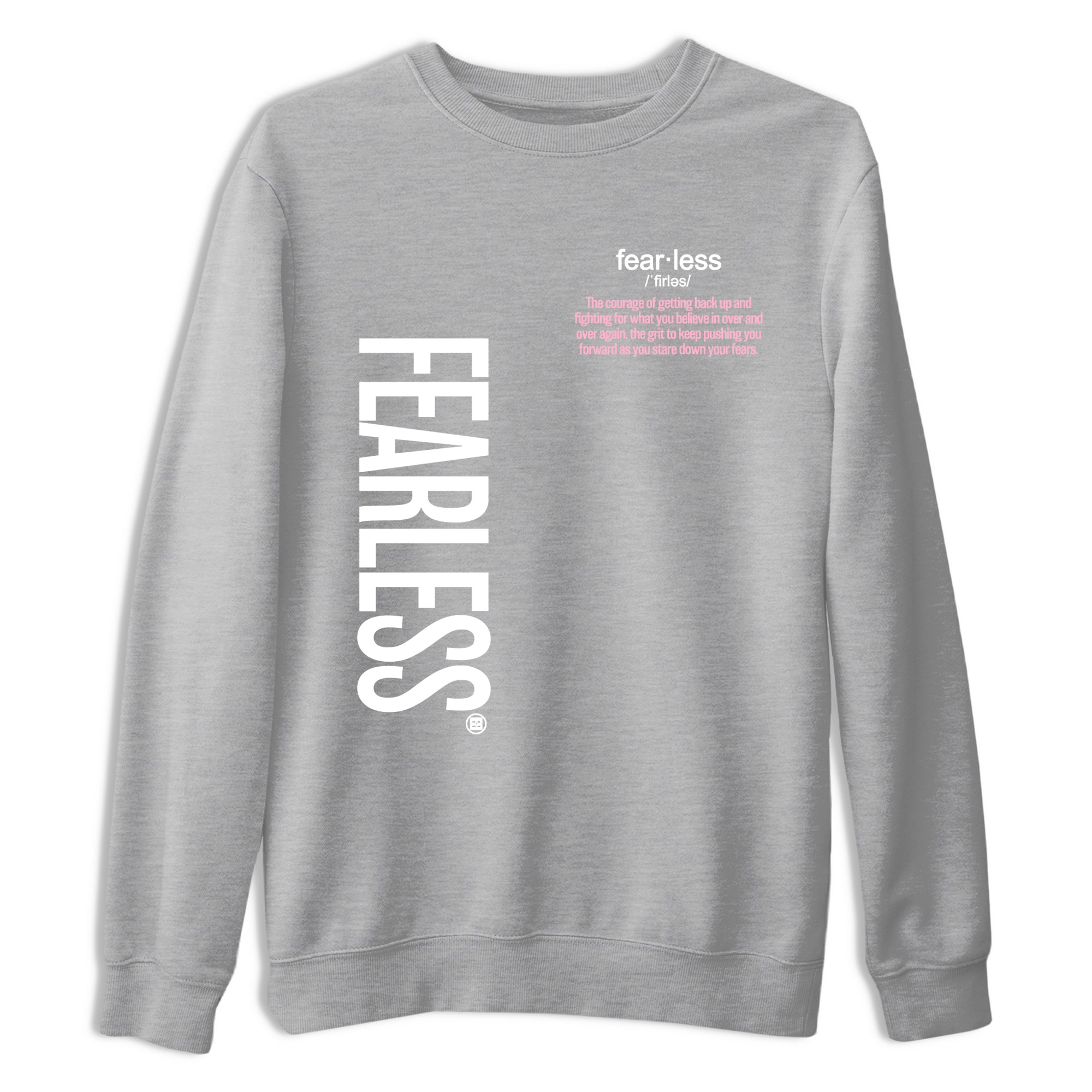 Fearless Definition sneaker match t-shirt styled to complete your fit with the Air Jordan 5 35th Anniversary sneakers, shown in Heather Grey 2.