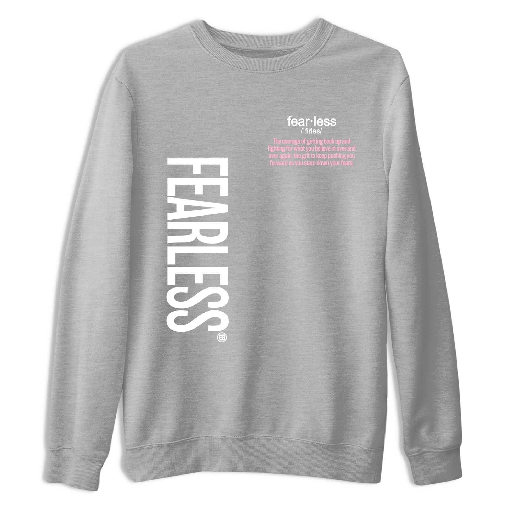 Fearless Definition sneaker match t-shirt styled to complete your fit with the Air Jordan 5 35th Anniversary sneakers, shown in Heather Grey 2.