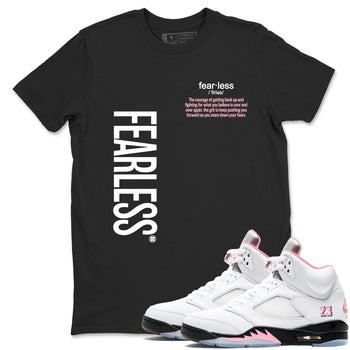 Fearless Definition sneaker match t-shirt styled to complete your fit with the Air Jordan 5 35th Anniversary sneakers, shown in Black 1.