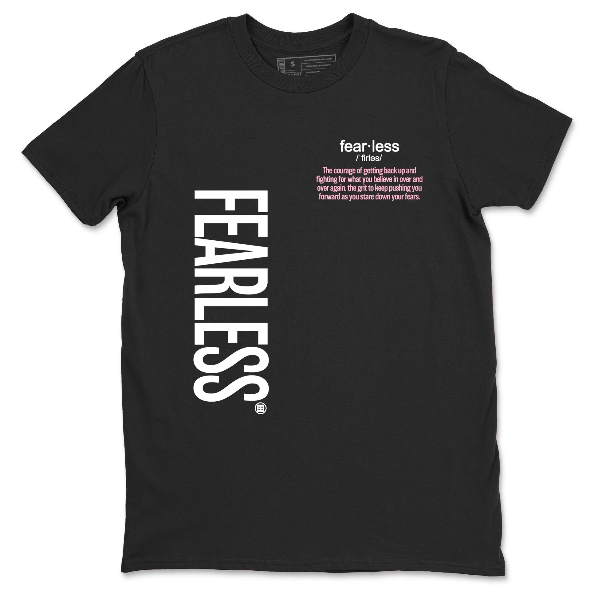 Fearless Definition sneaker match t-shirt styled to complete your fit with the Air Jordan 5 35th Anniversary sneakers, shown in Black 2.