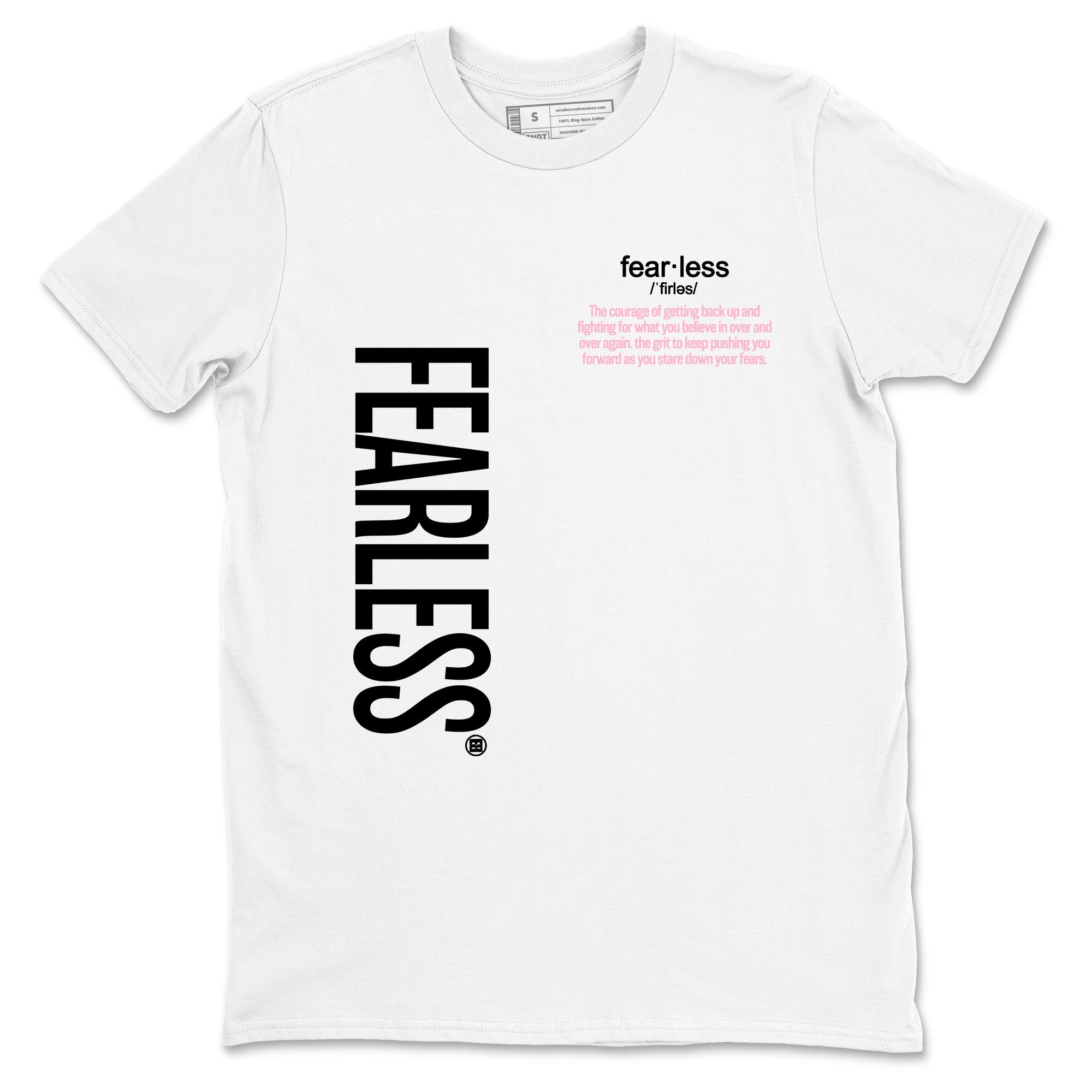 Fearless Definition sneaker match t-shirt styled to complete your fit with the Air Jordan 5 35th Anniversary sneakers, shown in White 2.