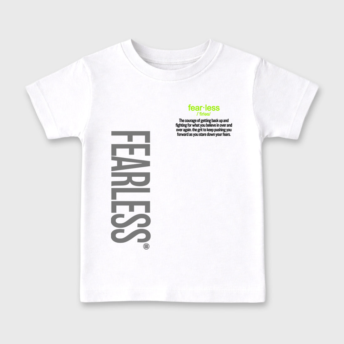 Sneaker match tees – Sneaker Tees To Match Air Max 90 Neon Yellow Shoes – Fearless Definition Kids T-Shirt White 2