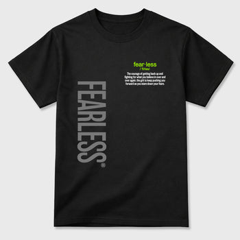 Sneaker match tees – Sneaker Tees To Match Air Max 90 Neon Yellow Shoes – Fearless Definition Tee Black 2