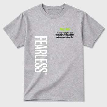 Sneaker match tees – Sneaker Tees To Match Air Max 90 Neon Yellow Shoes – Fearless Definition Tee Heather Grey 2