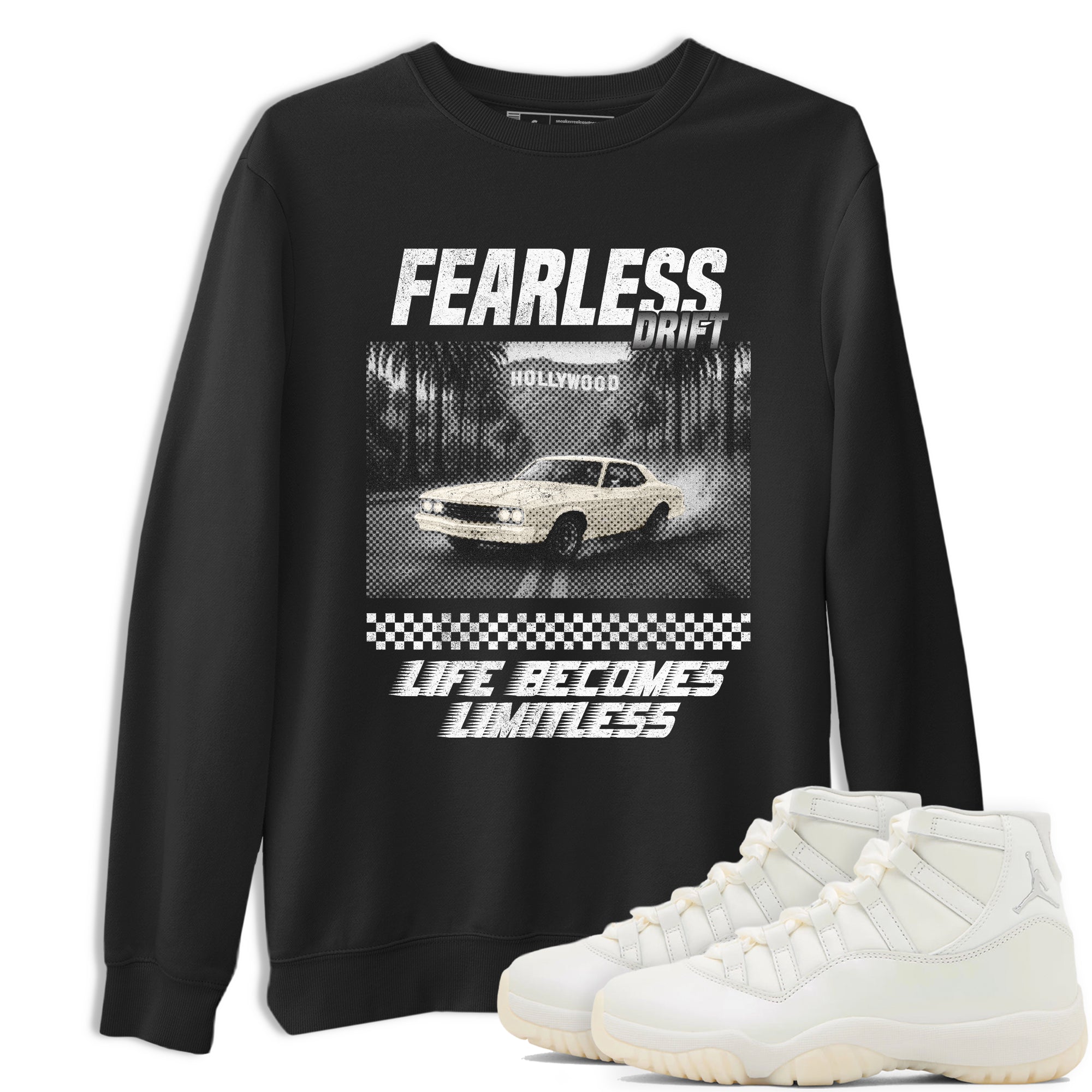 Fearless Drift SNRT Sneaker Tees - Air Jordan 11 Pearl - SNRT Sneaker T-shirts