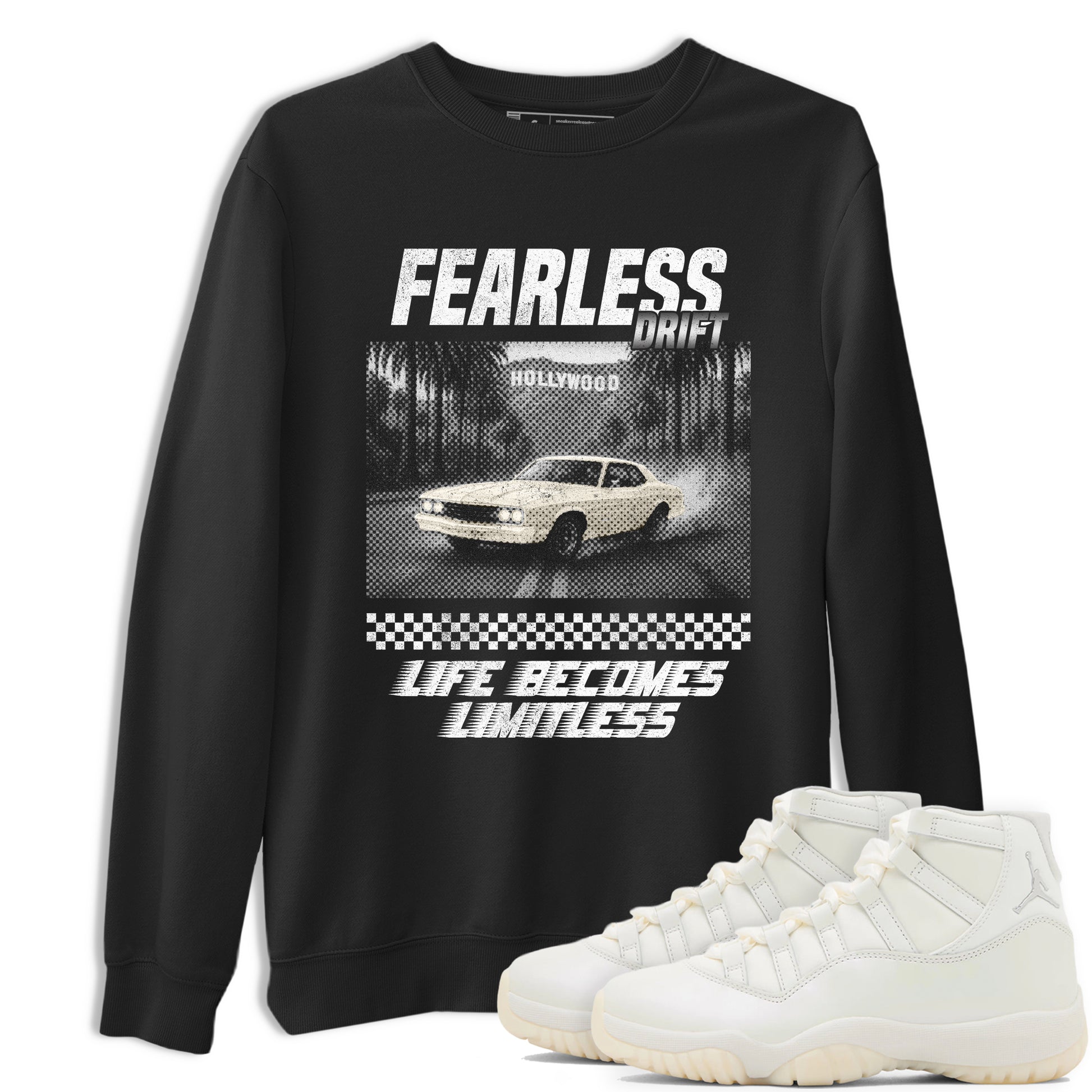 Fearless Drift SNRT Sneaker Tees - Air Jordan 11 Pearl - SNRT Sneaker T-shirts