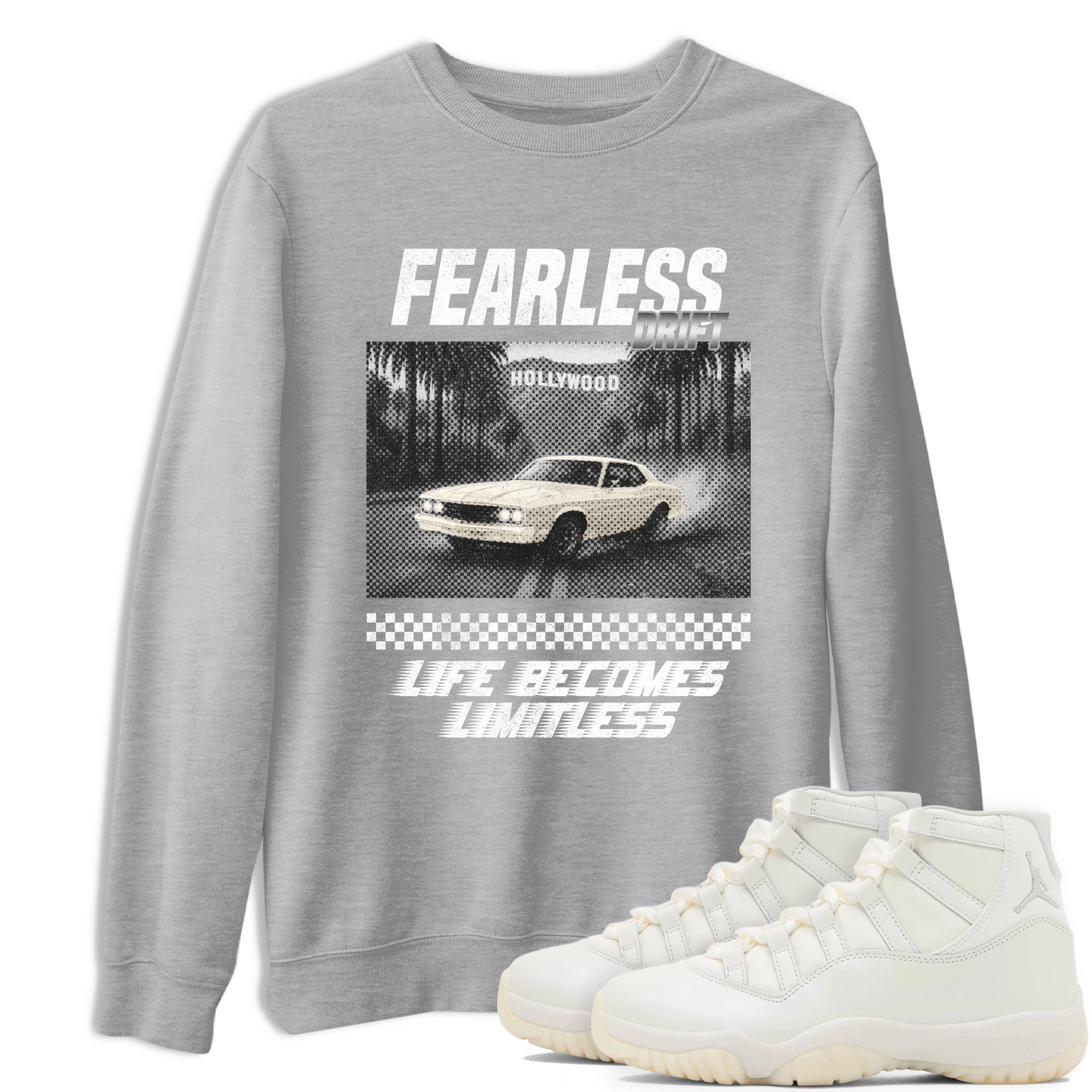 Fearless Drift SNRT Sneaker Tees - Air Jordan 11 Pearl - SNRT Sneaker T-shirts
