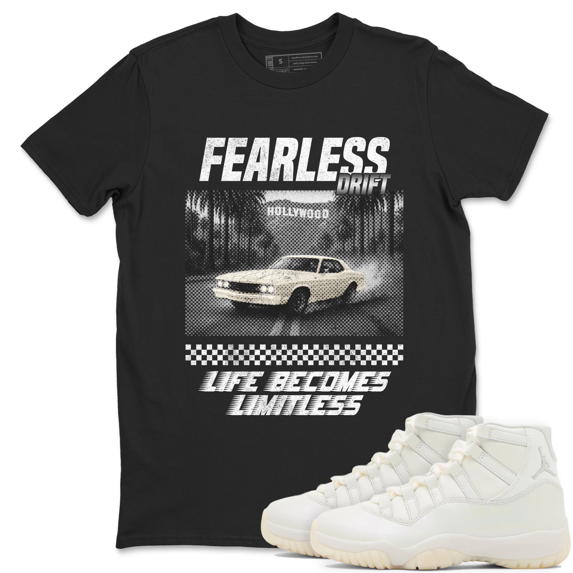 Fearless Drift SNRT Sneaker Tees - Air Jordan 11 Pearl - SNRT Sneaker T-shirts