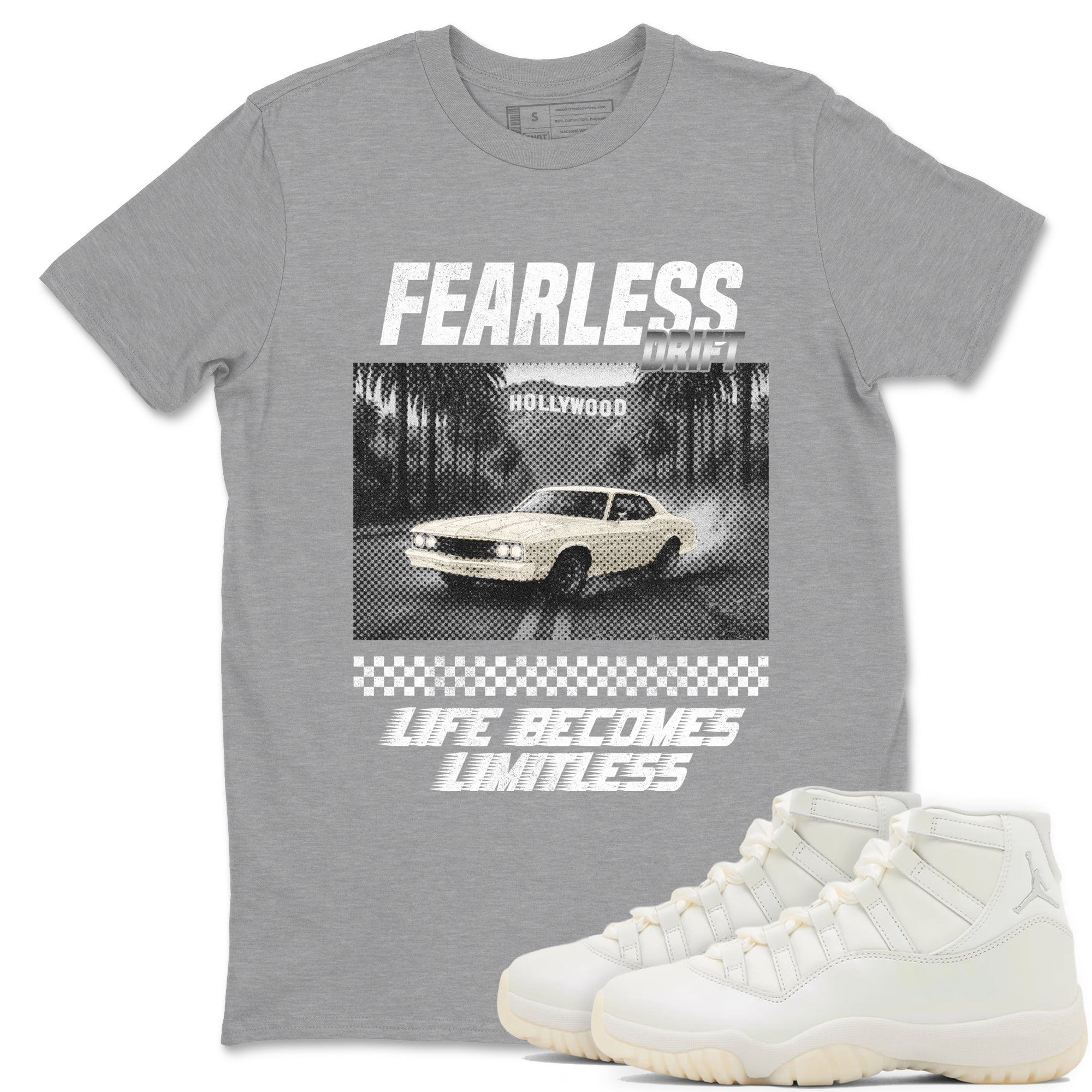 Fearless Drift SNRT Sneaker Tees - Air Jordan 11 Pearl - SNRT Sneaker T-shirts