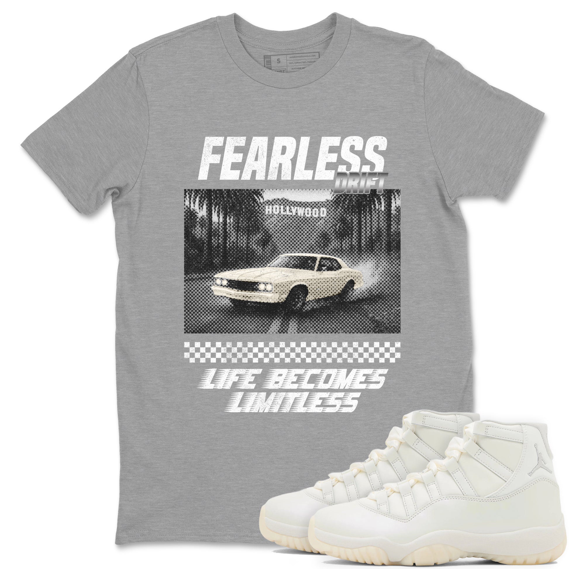 Fearless Drift SNRT Sneaker Tees - Air Jordan 11 Pearl - SNRT Sneaker T-shirts