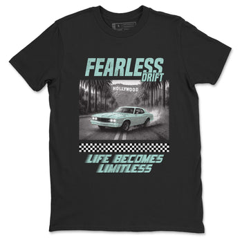 Fearless Drift sneaker match t-shirt styled to complete your fit with the Air Jordan 11 Igloo sneakers, shown in Black 2.