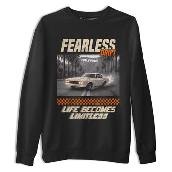 Fearless Drift sneaker match t-shirt styled to complete your fit with the Air Jordan 3 Starfish sneakers, shown in Black 2.