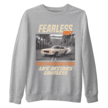 Fearless Drift sneaker match t-shirt styled to complete your fit with the Air Jordan 3 Starfish sneakers, shown in Heather Grey 2.