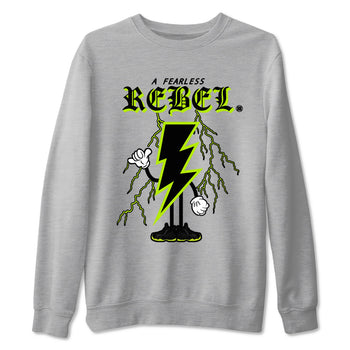 Foams One Black Volt shirts to match jordans Fearless Rebel sneaker match tees Air Foamposite One Black and Volt match shoes to clothes SNRT Sneaker Tees unisex cotton Heather Grey 2 shirts