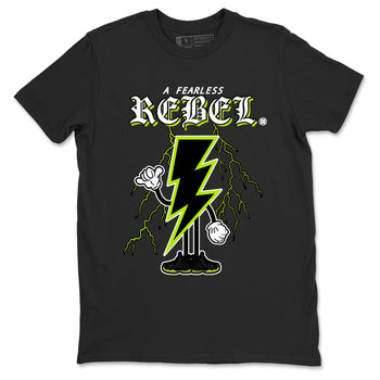 Foams One Black Volt shirts to match jordans Fearless Rebel sneaker match tees Air Foamposite One Black and Volt match shoes to clothes SNRT Sneaker Tees unisex cotton Black 2 shirts