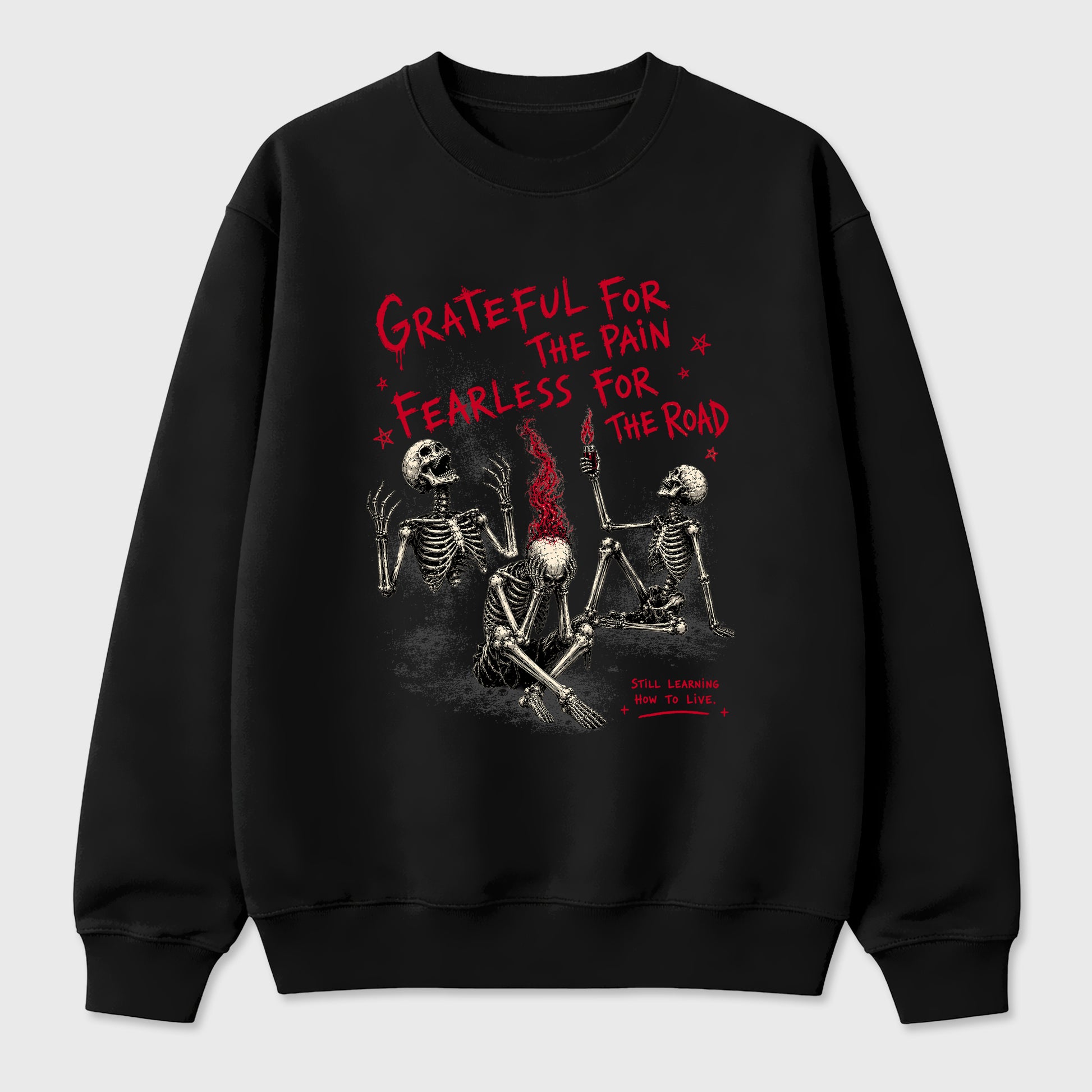 Sneakerfit Streetwear outfit, Sneaker Tees To Match Air Jordan 12 Bloodline – Fearless Road Graphic Tee Black 2
