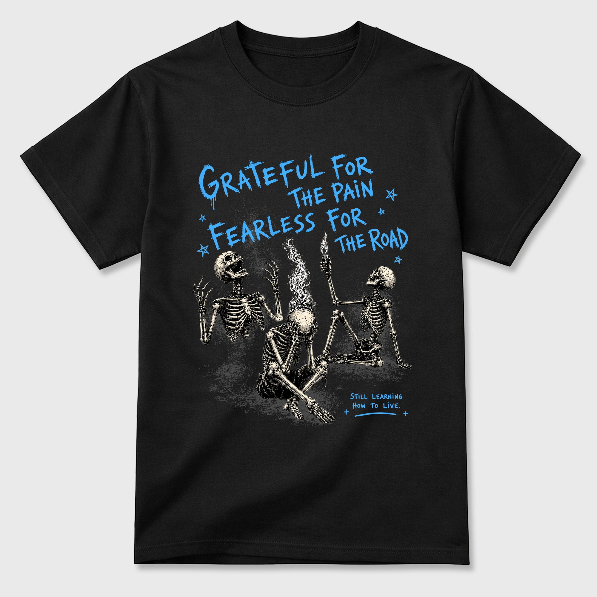 Sneakerfit Streetwear outfit, Sneaker Tees To Match Air Jordan 5 Black Carolina Fearless Road Graphic Tee Black 2