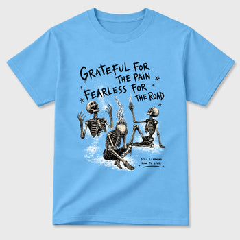 Sneakerfit Streetwear outfit, Sneaker Tees To Match Air Jordan 5 Black University Blue – Fearless Road Graphic Tee Carolina Blue 2