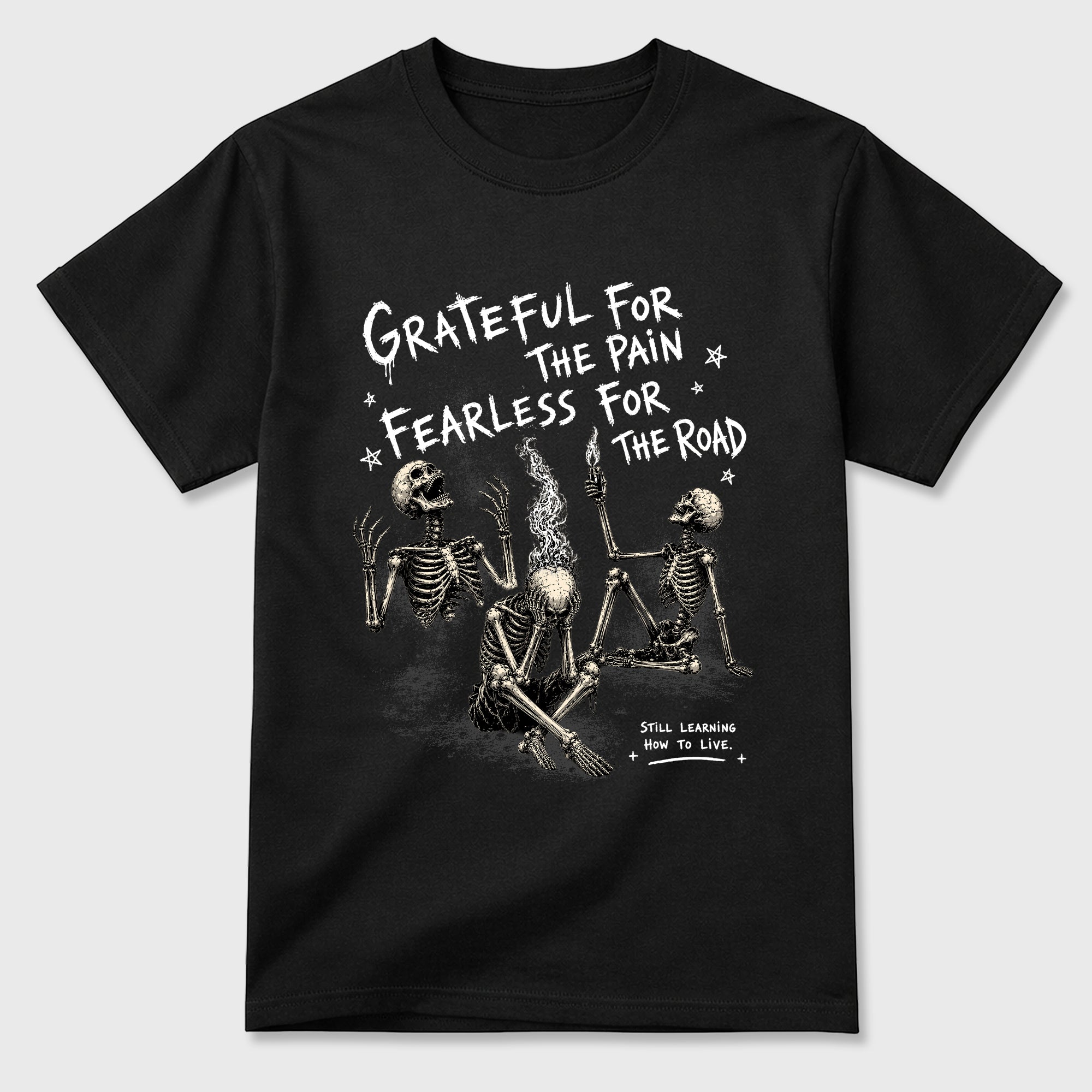 Fearless Road Graphic T-Shirt featuring original streetwear artwork designed to match the Air Jordan 8 Chrome. Black 2 Graphic T-Shirt.