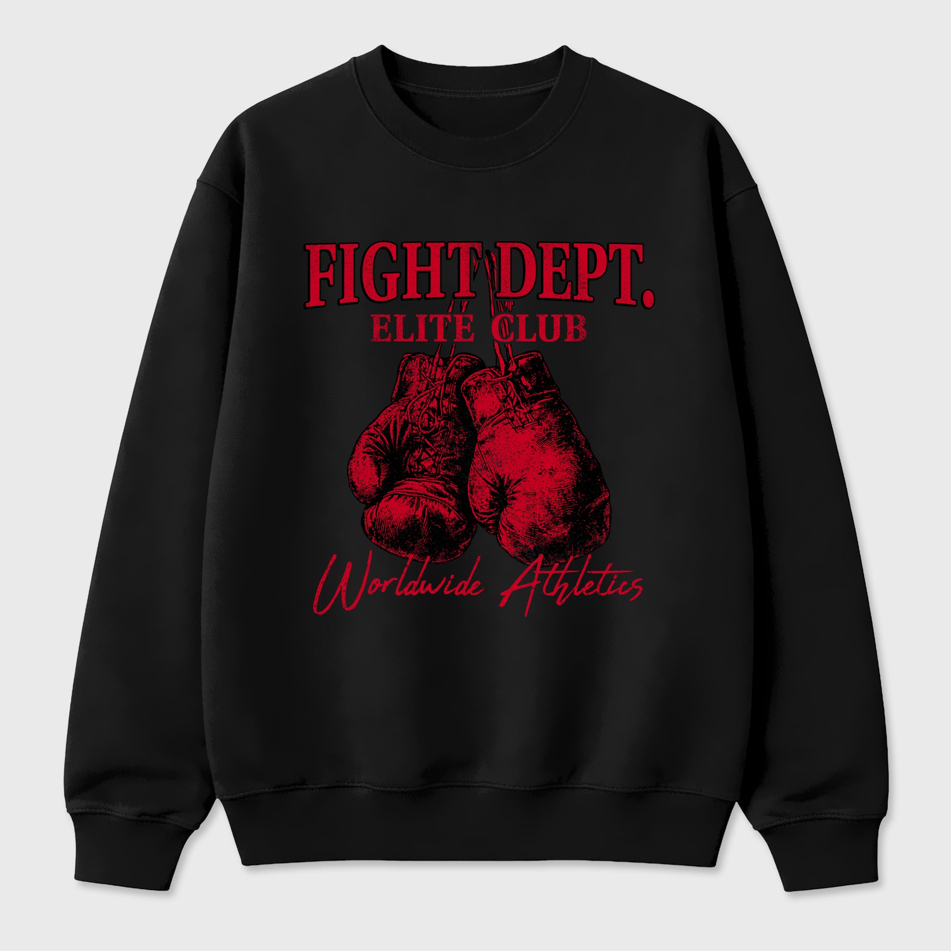 Fight Dept Graphic T-Shirt sneaker match tee designed for the Air Jordan 12 Retro Bloodline, featuring coordinated color options for a perfect streetwear match. Black 2 shirt.