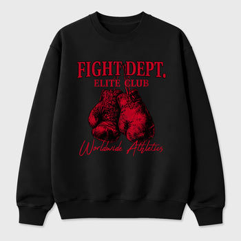 Fight Dept Graphic T-Shirt sneaker match tee designed for the Air Jordan 12 Retro Bloodline, featuring coordinated color options for a perfect streetwear match. Black 2 shirt.