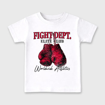 Sneaker match tees – Sneaker Tees To Match Air Jordan 4 Toro Bravo Shoes – Fight Dept Kids T-Shirt White 2