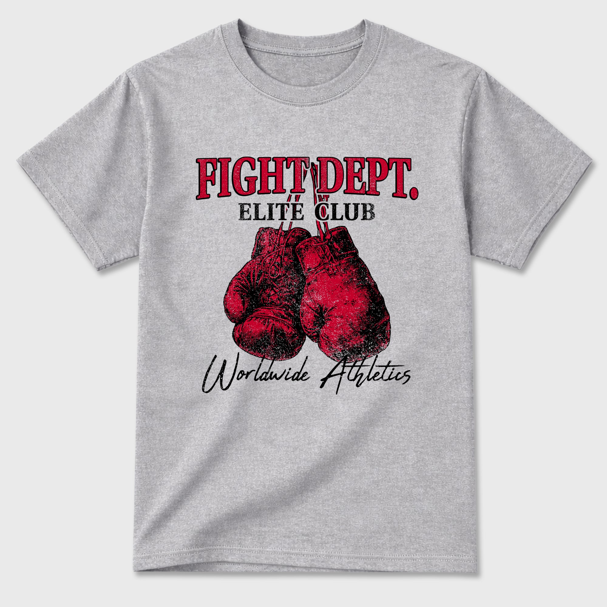 Sneaker match tees – Sneaker Tees To Match Air Jordan 4 Toro Bravo Shoes – Fight Dept Tee Heather Grey 2