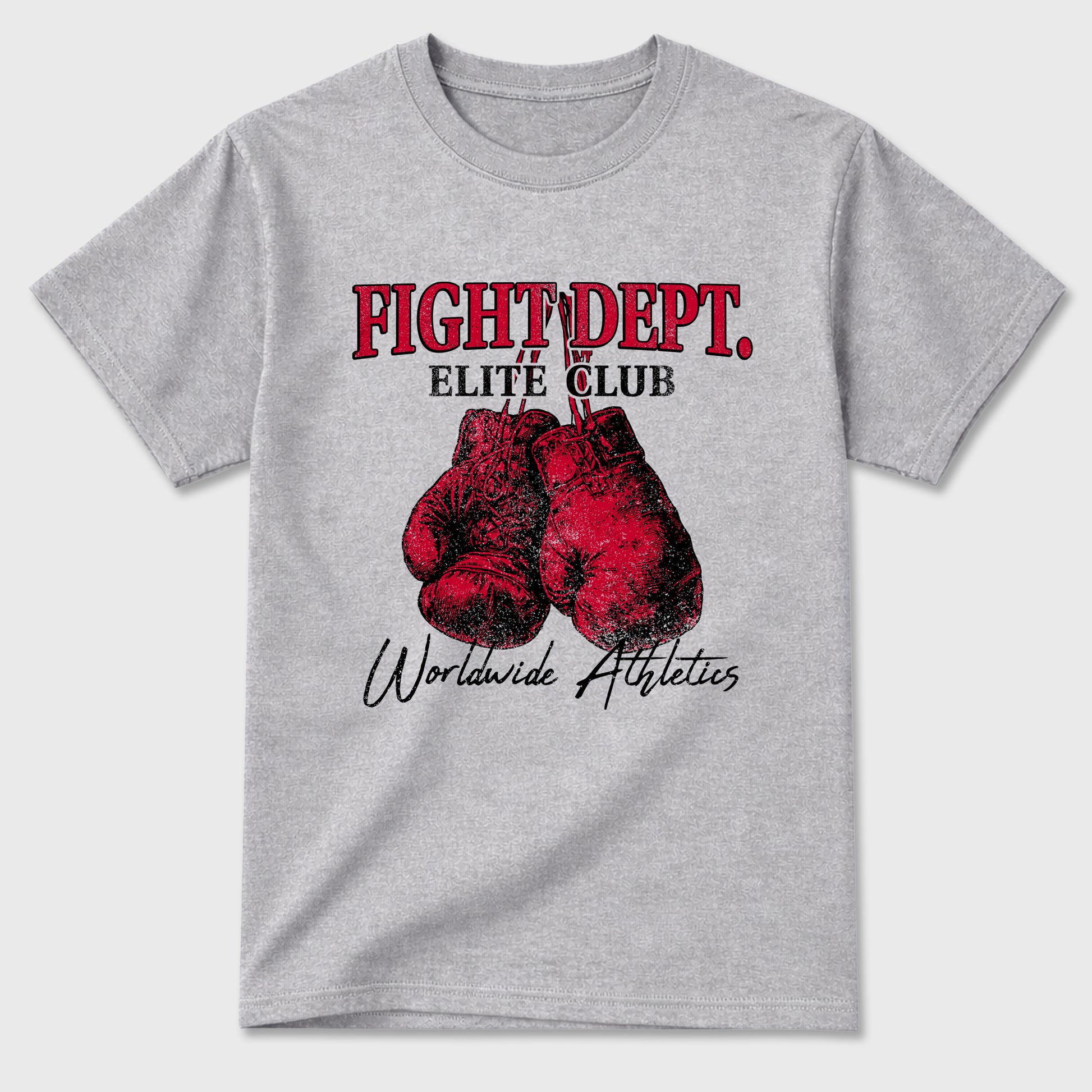 Sneaker match tees – Sneaker Tees To Match Air Jordan 4 Toro Bravo Shoes – Fight Dept Tee Heather Grey 2