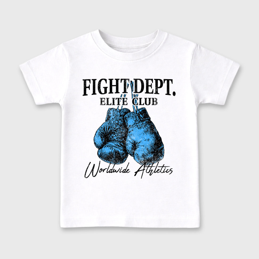 Fight Dept affordable baby and kids t-shirt designed to match the Air Jordan 5 Black Carolina, featuring coordinated White 2 options for the perfect little sneakerhead streetwear look.