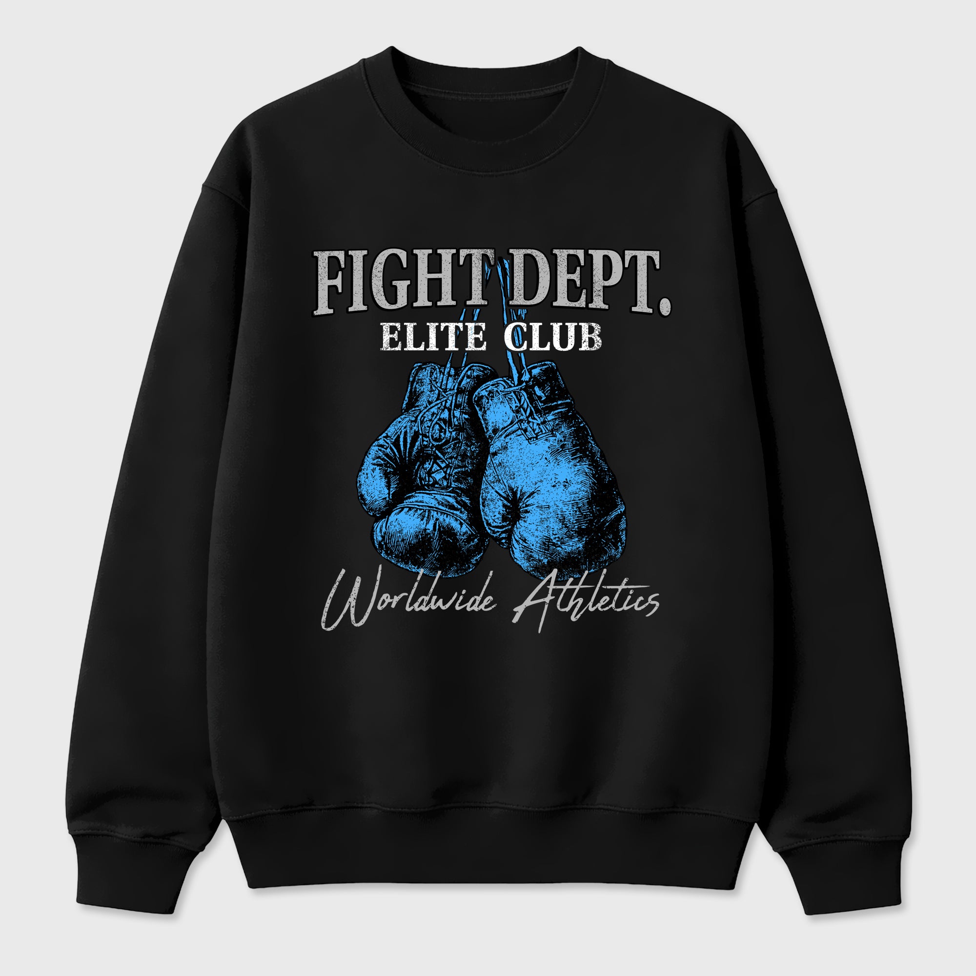 Fight Dept Graphic T-Shirt sneaker match tee designed for the Air Jordan 5 Black Carolina, featuring coordinated color options for a perfect streetwear match. Black 2 shirt.